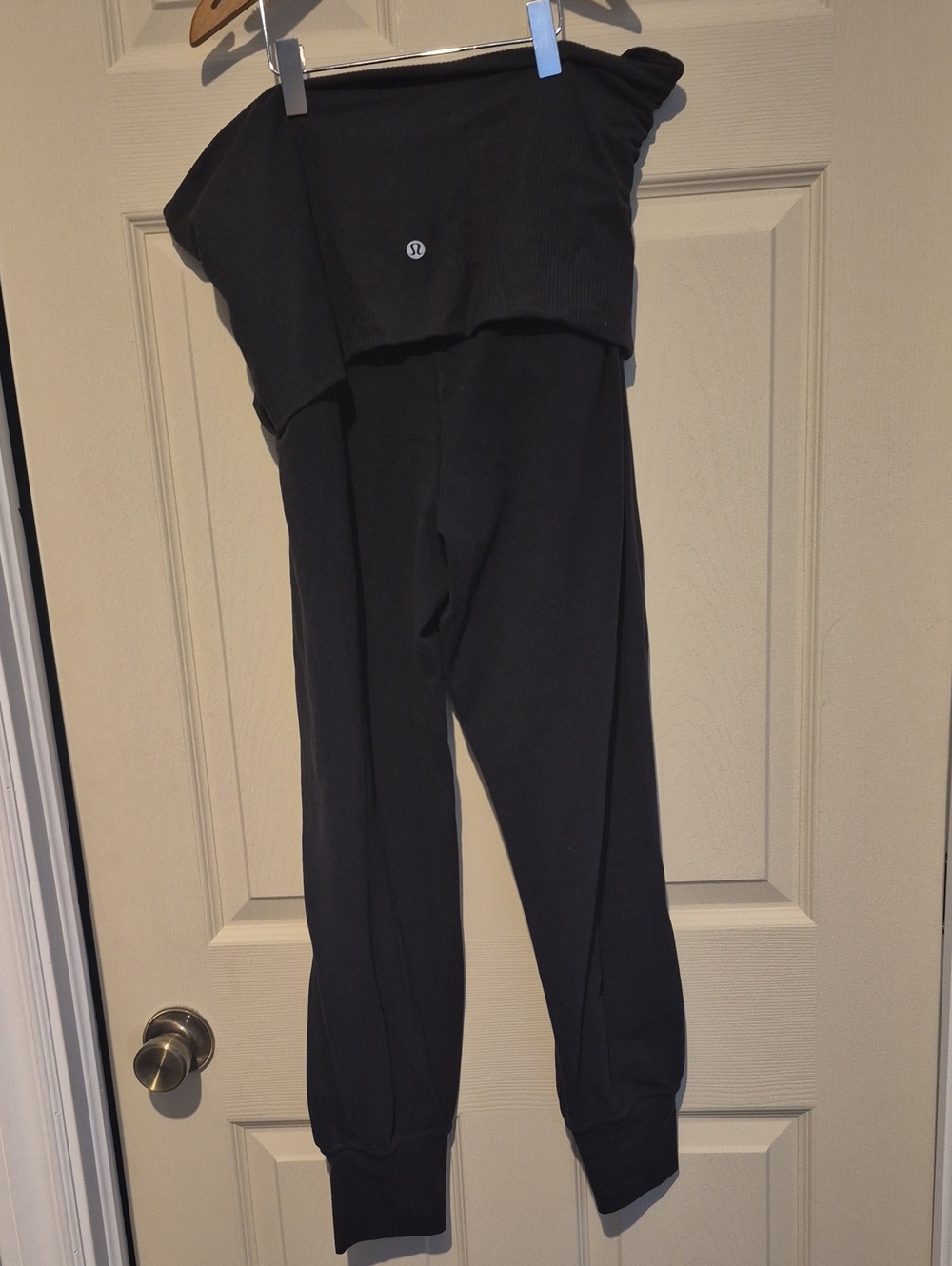🍋Lululemon Align Super-High-Rise Ribbed-Waist Jogger Black Size 10